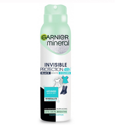 Garnier Mineral Spray A ntyperspirant Clean Cotton 150 ml